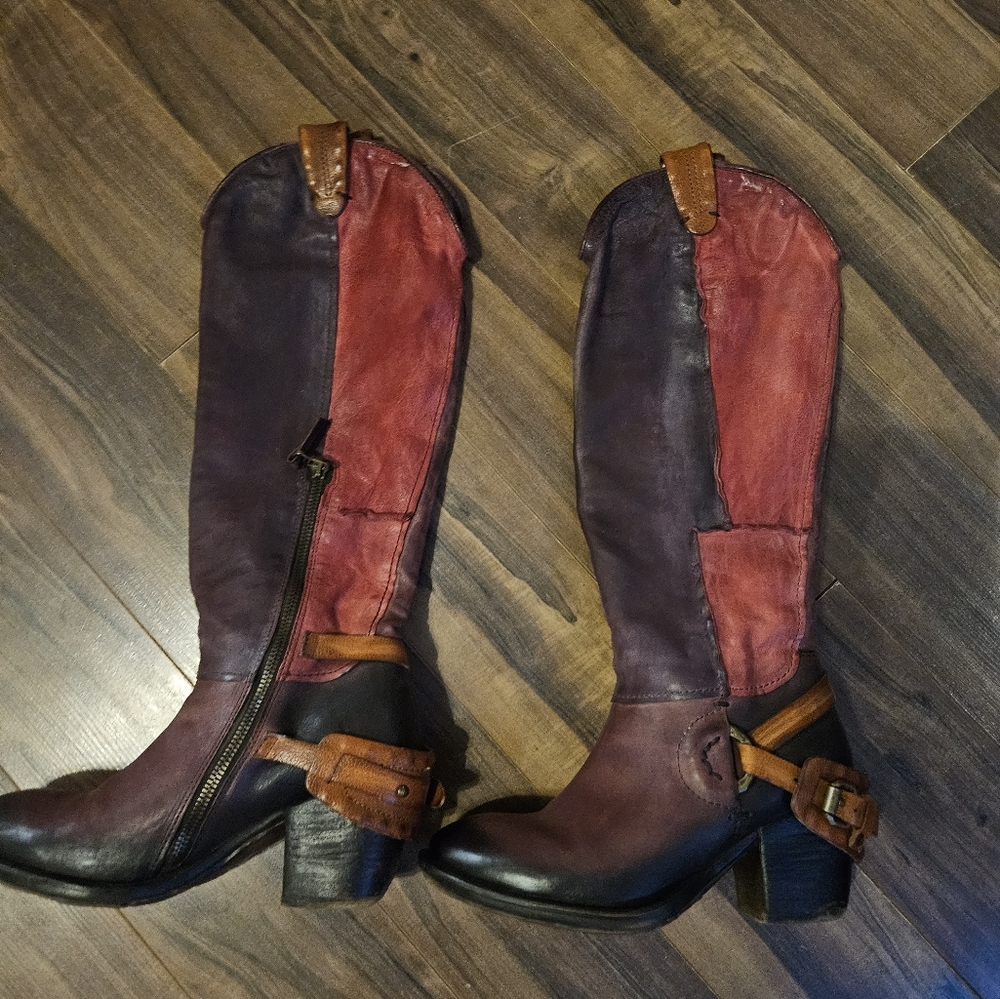As98 Patchwork Boots - Picture 3 of 4